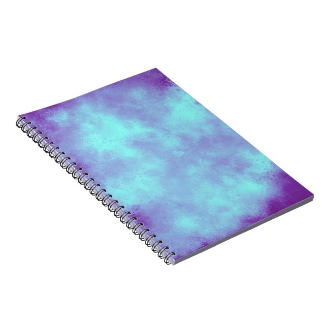Stylish Storm cloud effect pattern blue purple  Notebook (Right Side)