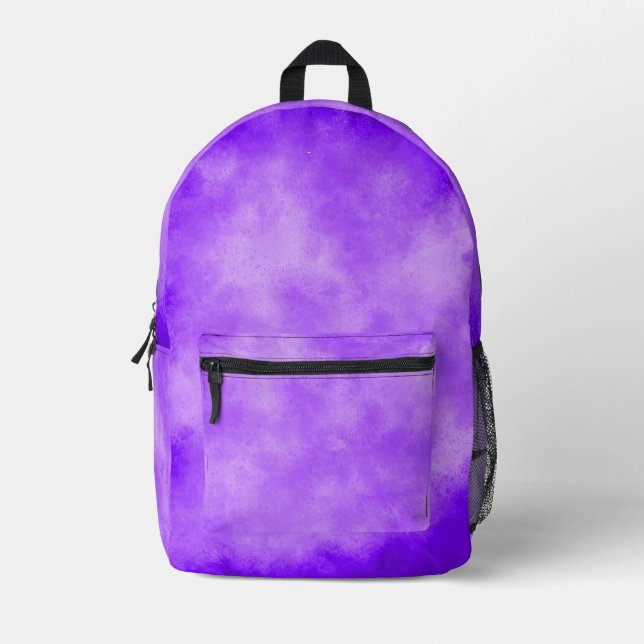 Stylish Storm cloud effect pattern  Blueberry  Printed Backpack (Front)