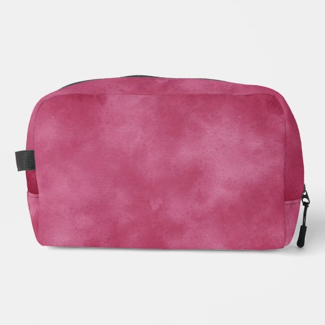 Stylish Storm cloud effect pattern Burgundy Blush  Dopp Kit (Front)