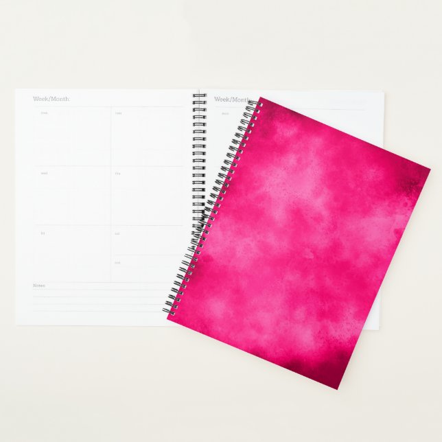 Stylish Storm cloud effect pattern Magenta Planner (Display)