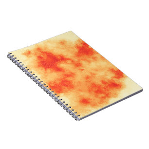 Stylish Storm cloud effect pattern orange Notebook