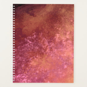 Stylish Storm cloud effect pattern orange  Planner