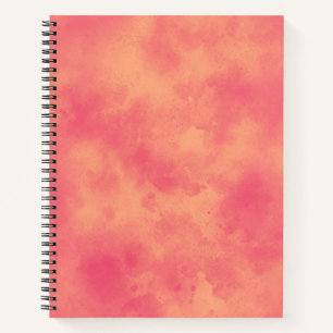 Stylish Storm cloud effect pattern peach Notebook
