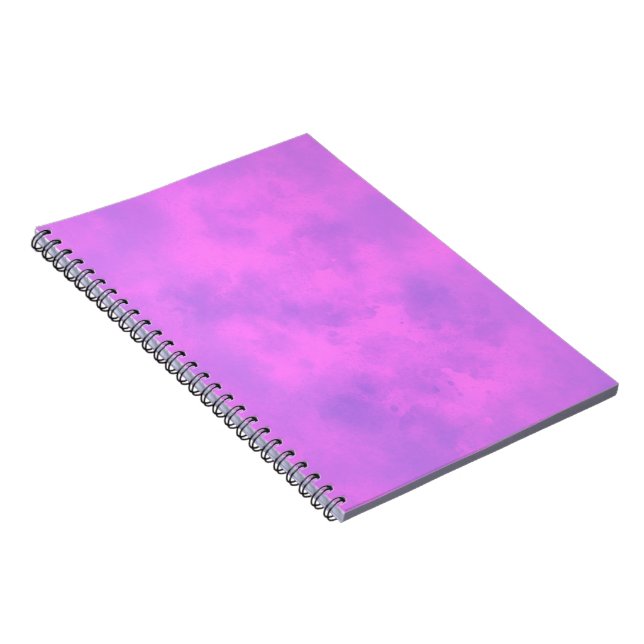 Stylish Storm cloud effect pattern pink Notebook (Right Side)