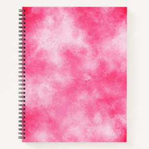 Stylish Storm cloud effect pattern pink Notebook