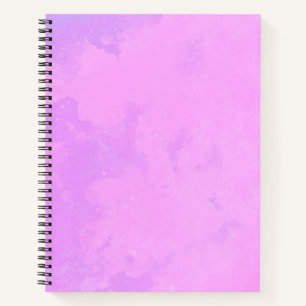 Stylish Storm cloud effect pattern Pink  Notebook