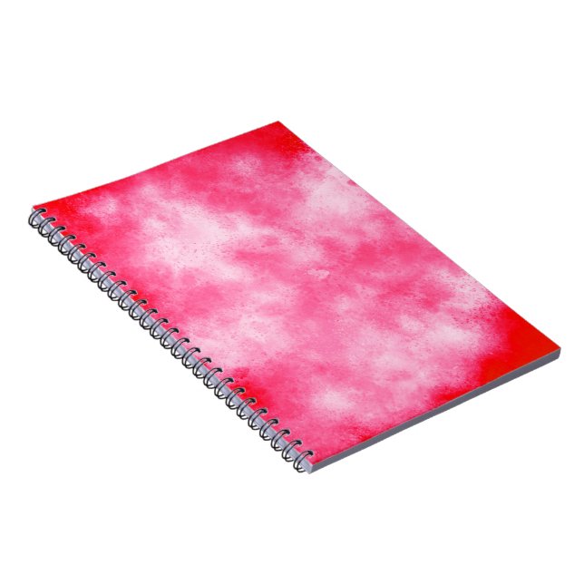 Stylish Storm cloud effect pattern pink Notebook (Right Side)