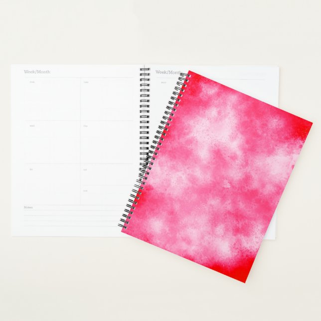 Stylish Storm cloud effect pattern Pink Planner (Display)