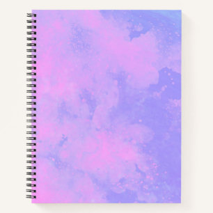 Stylish Storm cloud effect pattern Pink Purple  Notebook
