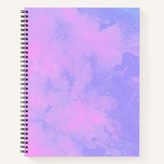 Stylish Storm cloud effect pattern Pink Purple  Notebook (Front)