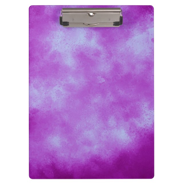Stylish Storm cloud effect pattern Purple Blue  Clipboard (Front)