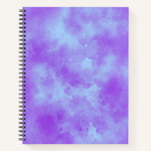 Stylish Storm cloud effect pattern Purple & Blue Notebook