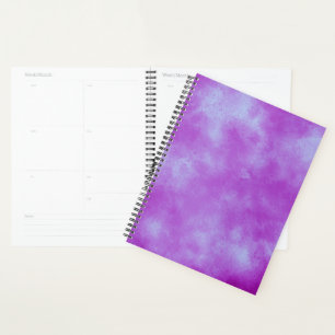 Stylish Storm cloud effect pattern Purple Blue Planner