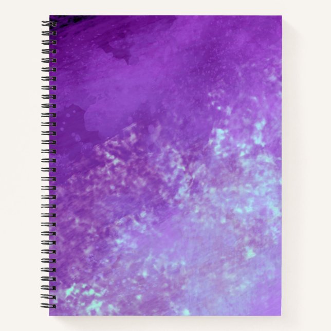 Stylish Storm cloud effect pattern purple  Notebook (Front)