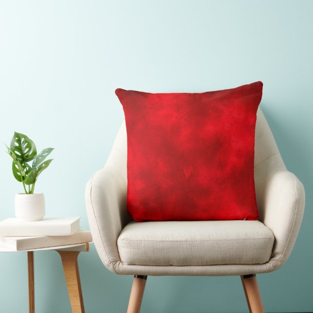 Stylish Storm cloud effect pattern Red Black Cushion (Chair)