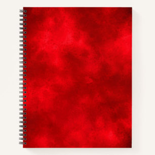 Stylish Storm cloud effect pattern Red Notebook