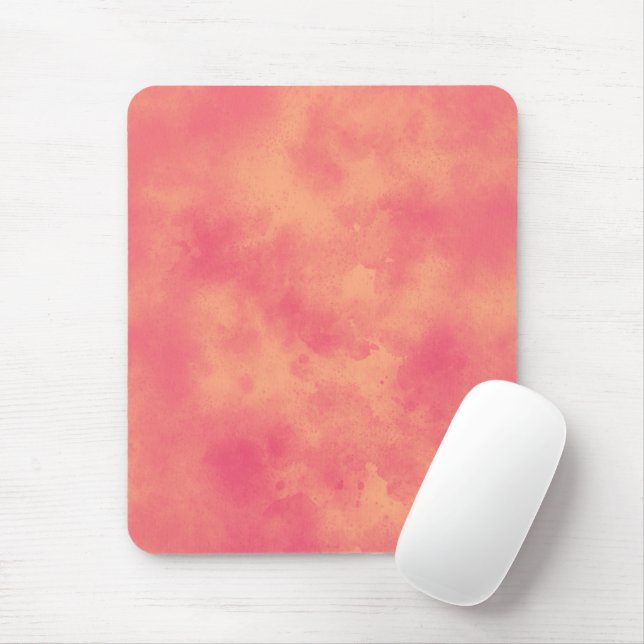 Stylish Storm cloud effect   peach Mouse Mat (With Mouse)