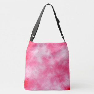 Stylish Storm cloud effect Pink and White Crossbody Bag