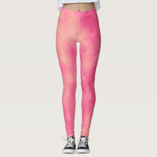Stylish Storm cloud effect Pink Leggings