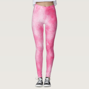 Stylish Storm cloud effect Pink Leggings
