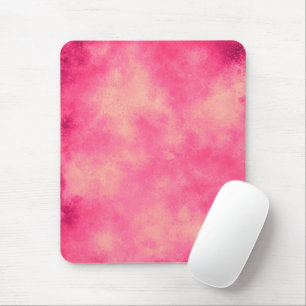 Stylish Storm cloud effect   Pink Yellow Mouse Mat