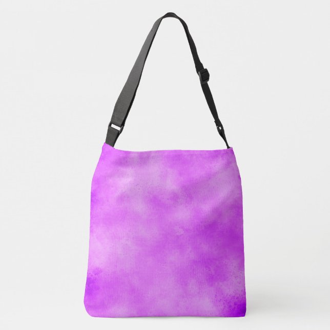 Stylish Storm cloud effect purple Crossbody Bag (Back)