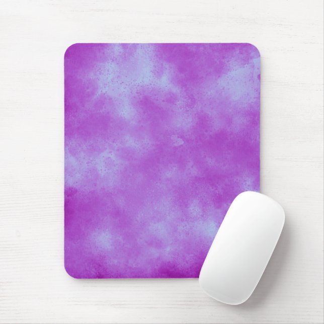 Stylish Storm cloud effect Purple Mouse Mat (With Mouse)