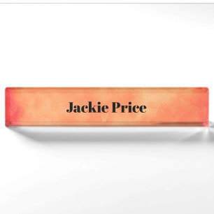 Stylish Storm cloud effect Tropical Sunset  Nameplate