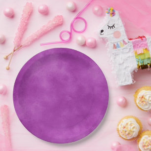 Stylish Storm cloud effect Violet  Paper Plate