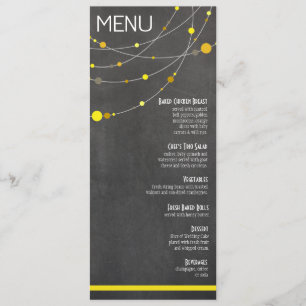 Stylish Strands Menu   chalkboard yellow