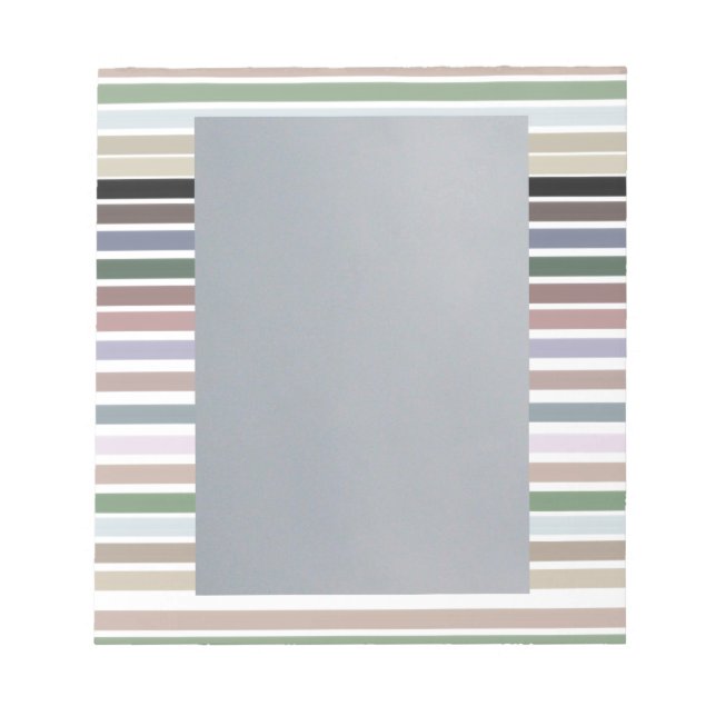 Stylish stripe design notepad (Front)
