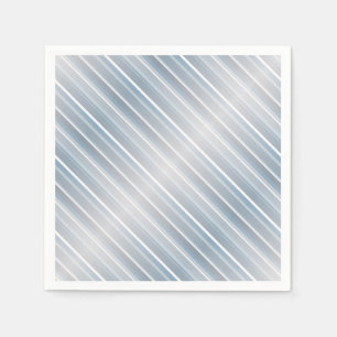 Stylish striped grey-blue napkin