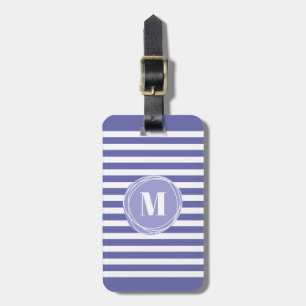 Stylish Stripes Monogram Luggage Tag