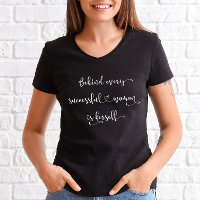 Stylish Successful Woman Quote Calligraphy Script