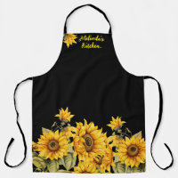 Stylish Sunflowers & Personalised Name