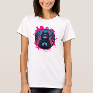 Stylish Sunglasses Cat T-Shirt