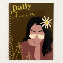 Stylish Sunglasses Girl "Daily Planner" | Trendy 