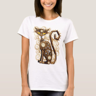 Stylish surreal Steampunk Cat T-Shirt
