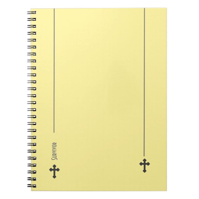 Stylish Survivor Cross Notebook (Front)