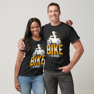Stylish Sustainable Cycling Commute: Bike to Work T-Shirt