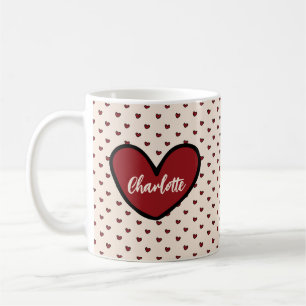 Stylish Sweet Heart Personalised gifts template  Coffee Mug