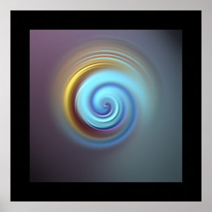 stylish swirl poster
