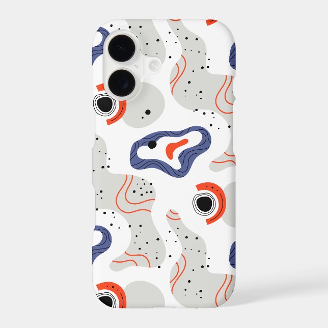 Stylish Swirls and Curbs Abstract Pattern (Back)