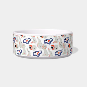 Stylish Swirls and Curbs Abstract Pattern Bowl