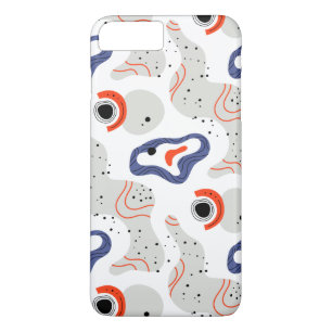 Stylish Swirls and Curbs Abstract Pattern iPhone 8 Plus/7 Plus Case