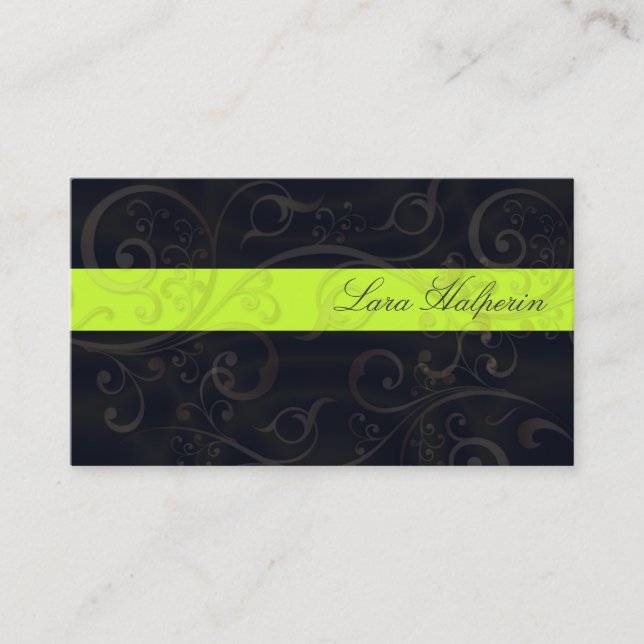 Stylish Swirls business cards (Front)