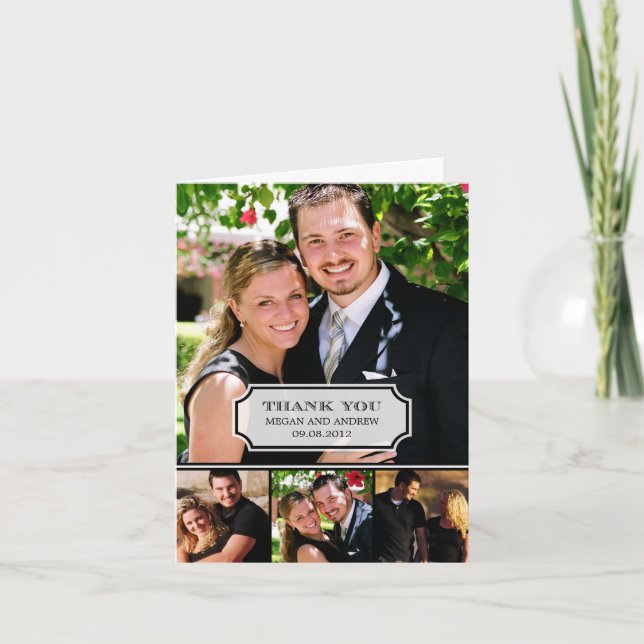 Stylish Tab Thank You Card (Front)