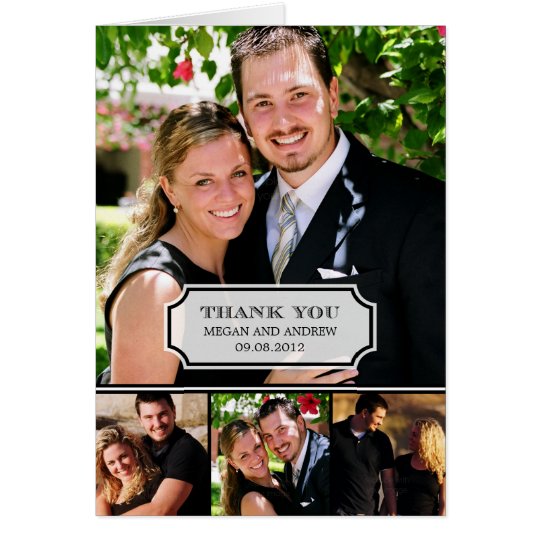 Stylish Tab Thank You Card