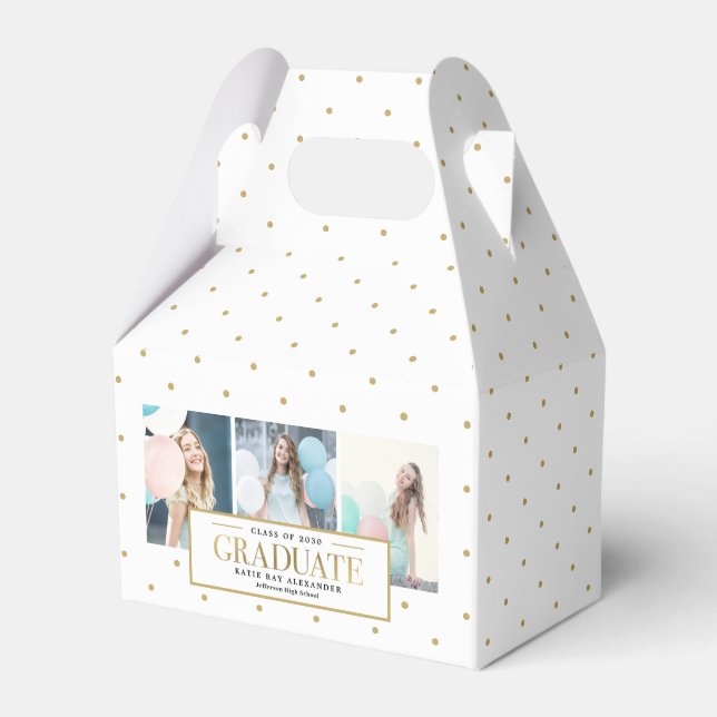 Stylish Tag Graduation Party Favour Box (Front Side)