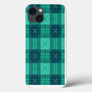 Stylish Tartan Plaid Green iPhone / iPad case